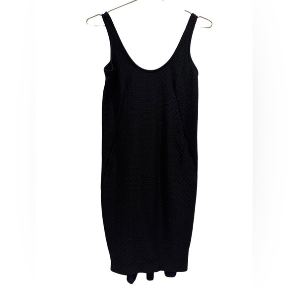 MAEVE ANTHROPOLOGIE Navy Black Colorblock Textured Mini Dress Size XS VGUC - Picture 2 of 4